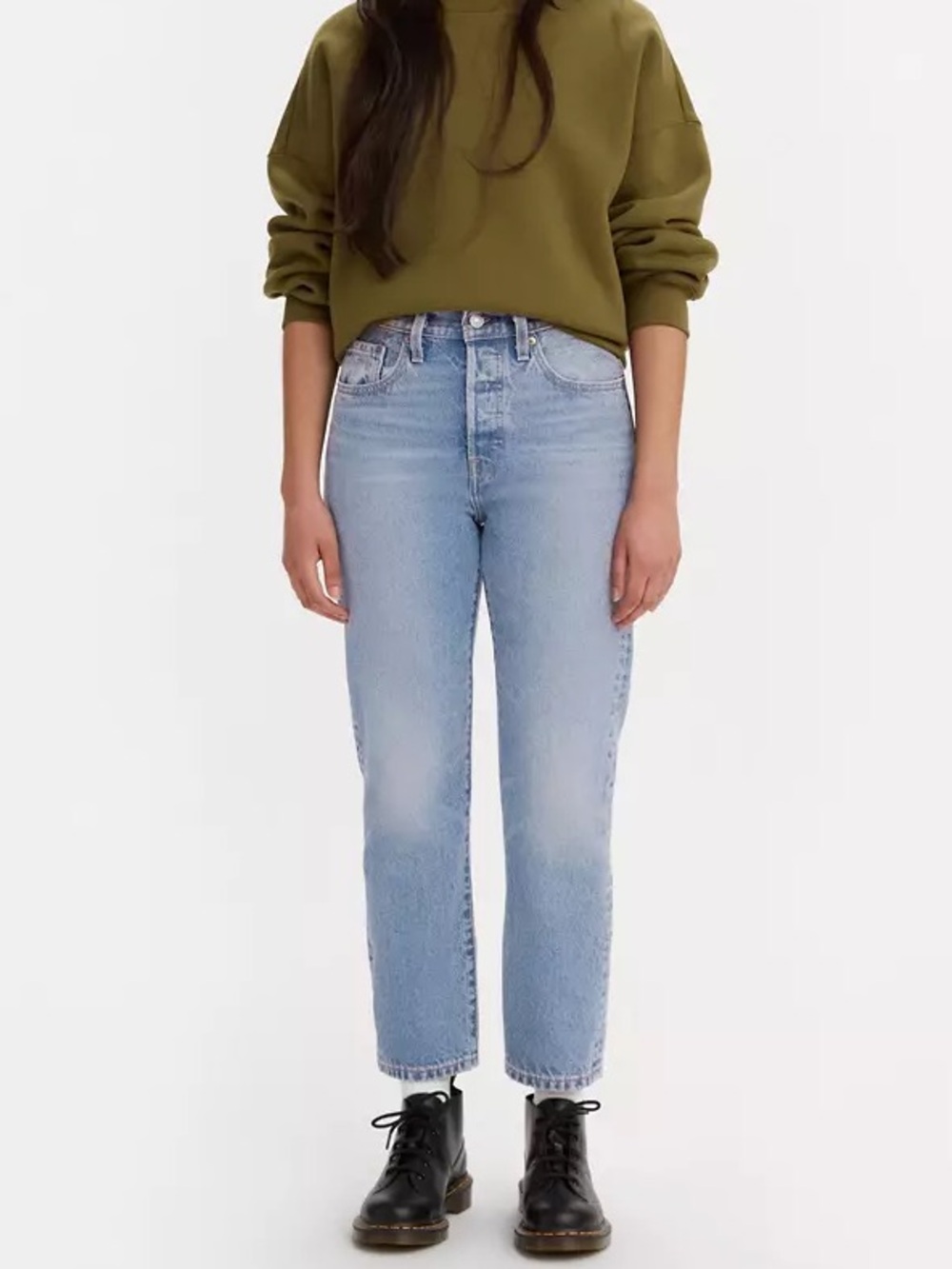 Levi’s 501 Crop Straight Jeans size 30 in Light Wash
